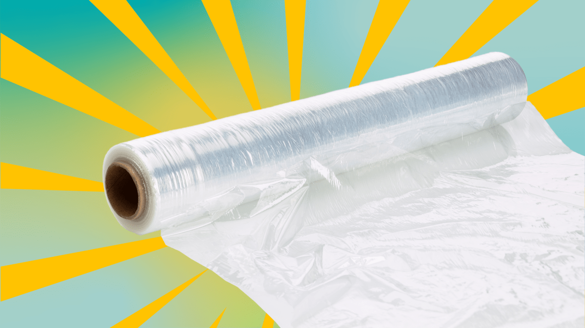 Frischhaltefolie mit Strahlen