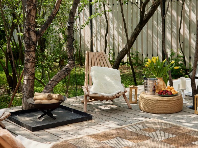 Terrasse im Fr&uuml;hling