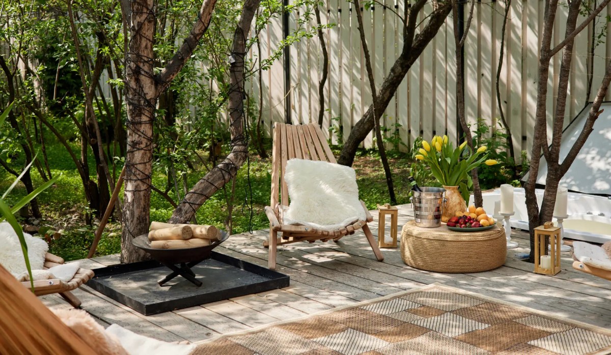 Terrasse im Frühling