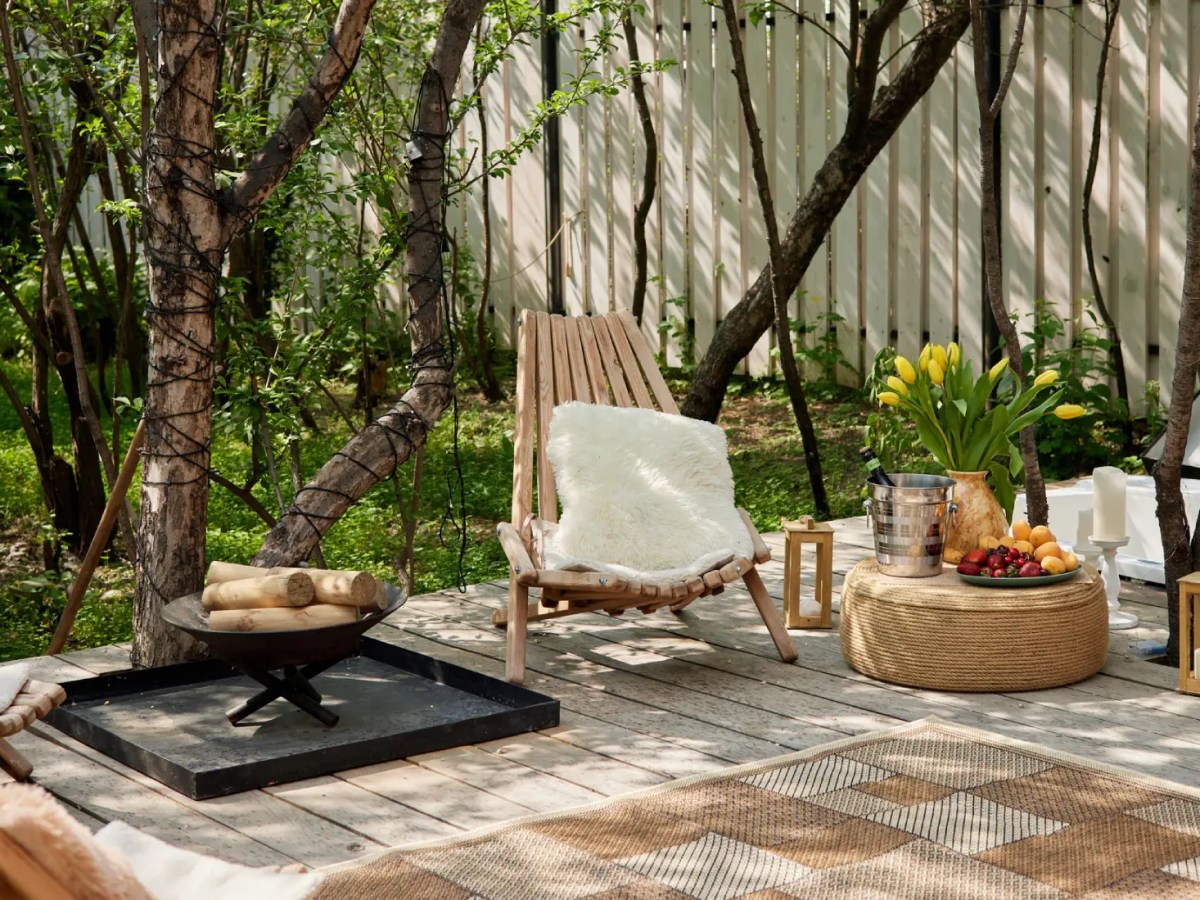 Terrasse im Frühling