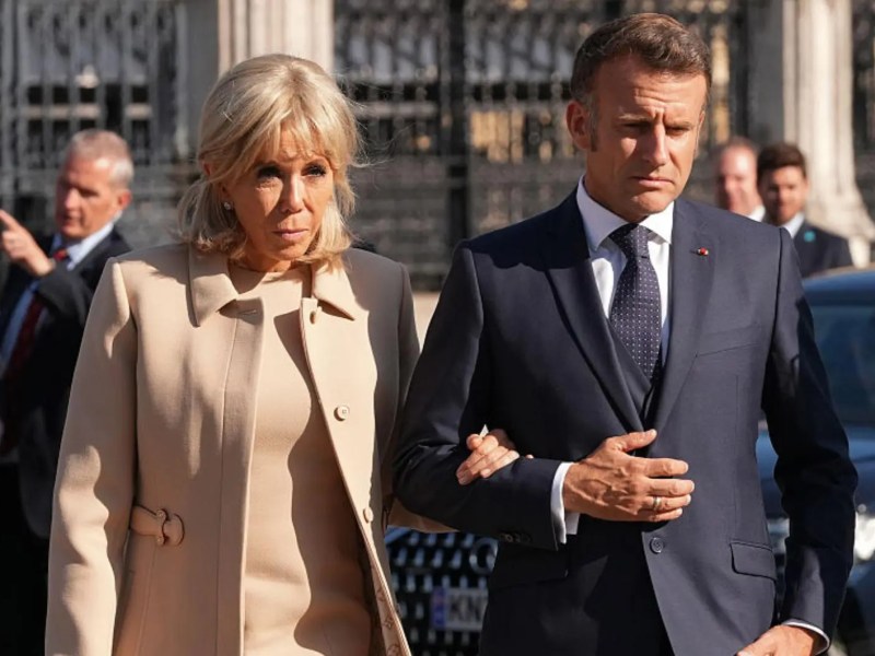 Brigitte und Emmanuel Macron am 8. Juli in London.