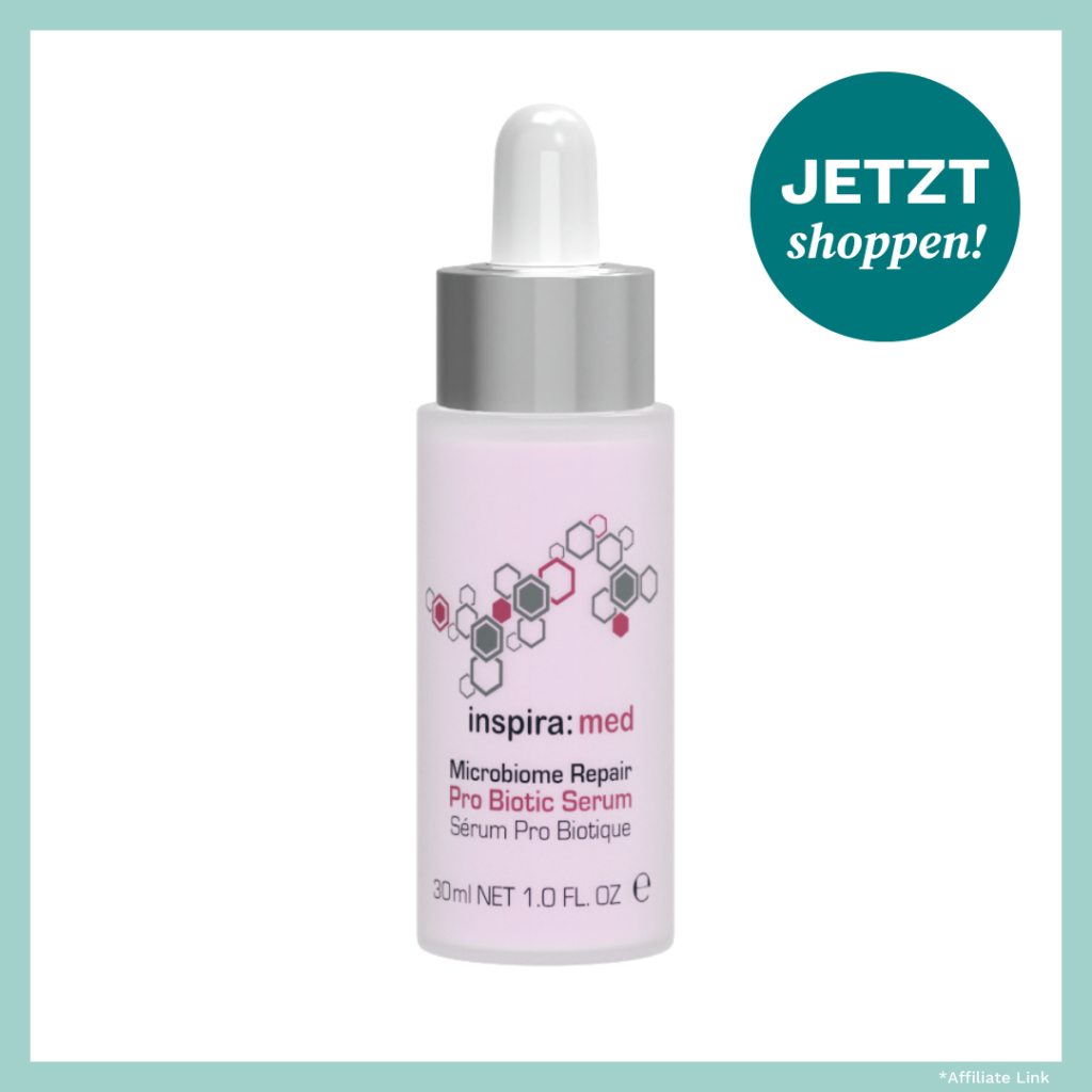 Hautpflege-Serum im rosa Fläschchen