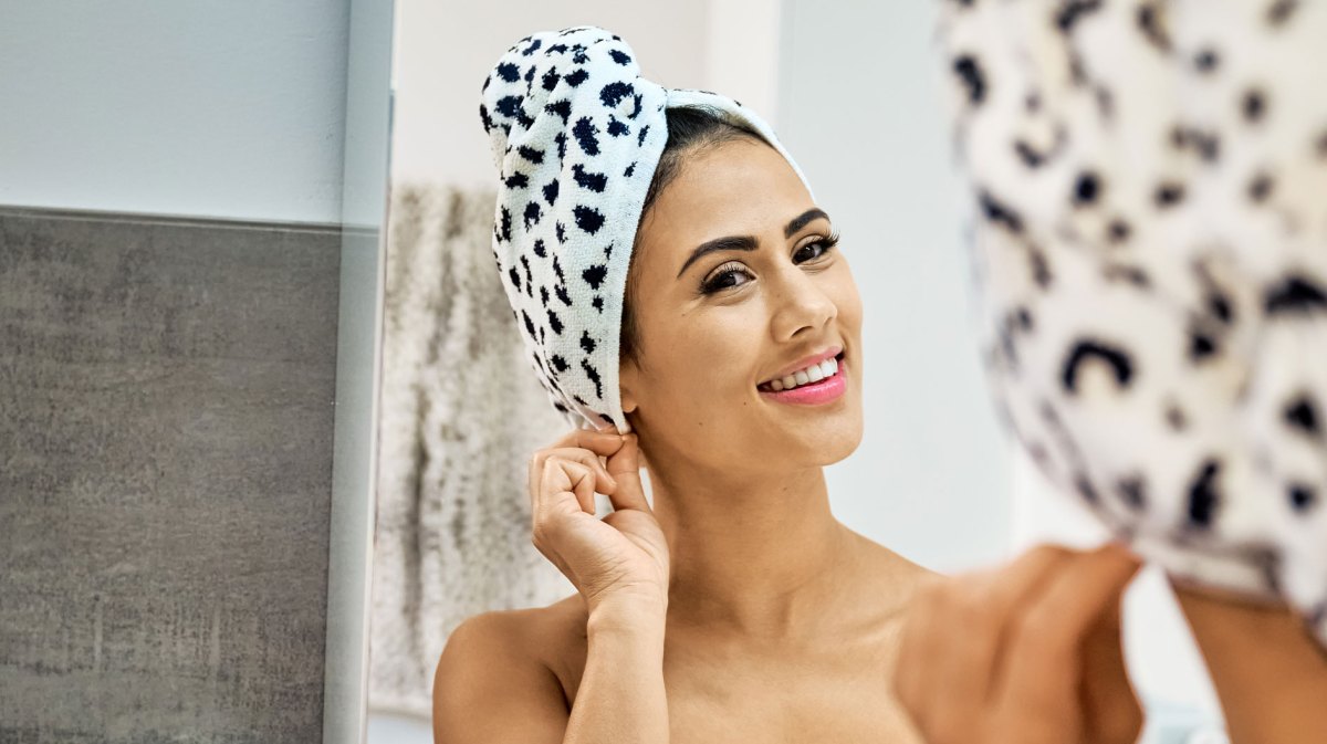 Frau mit Feiler Turban