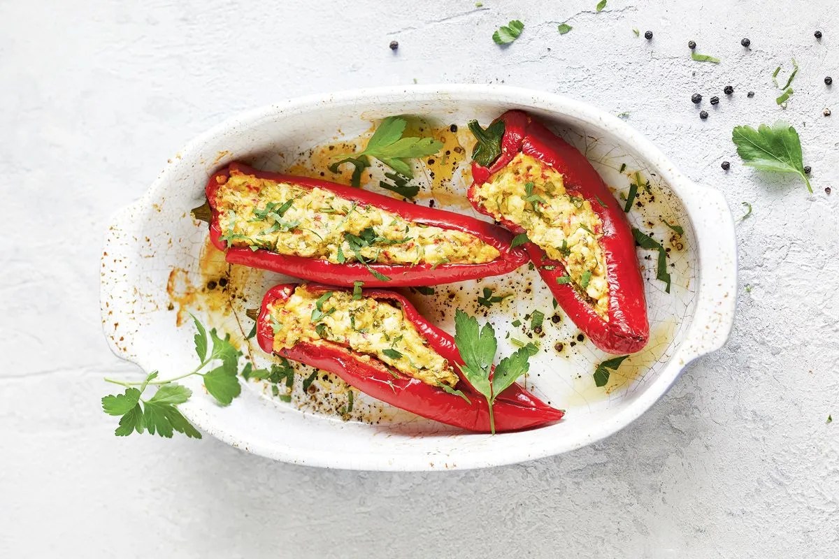 Rezept für gefüllte Paprika
