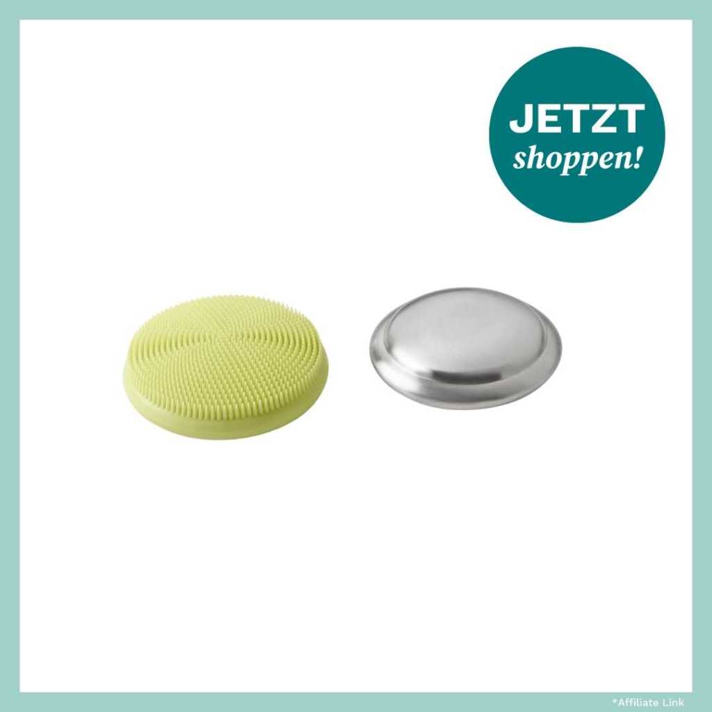 Edelstahlseife mit Silikonbürste von Tchibo