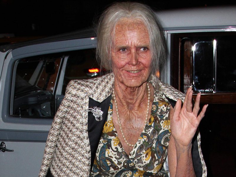 Heidi Klum als alte Frau an Halloween 2013