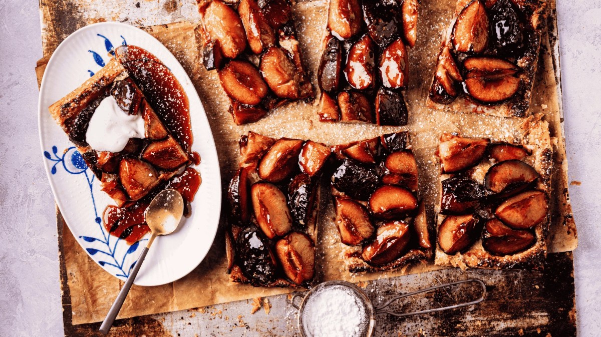 Pflaumenkuchen vom Blech, Zwetschgen Datschi