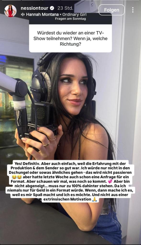 Vanessa Borck in ihrer Instagram-Story