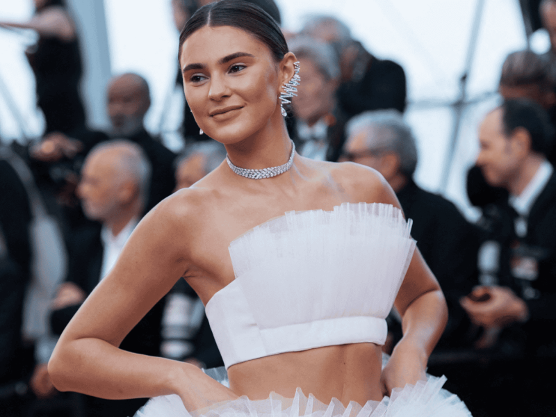 Stefanie Giesinger attending the L Ete Dernier (Last Summer) Premiere as part of the 76th Cannes Film Festival in Cannes.
