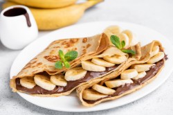 Wrap mit Nutella und Banane