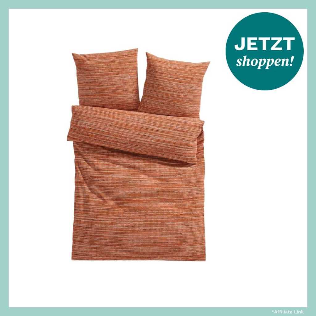 Orangefarbene Bettwäsche von bonprix