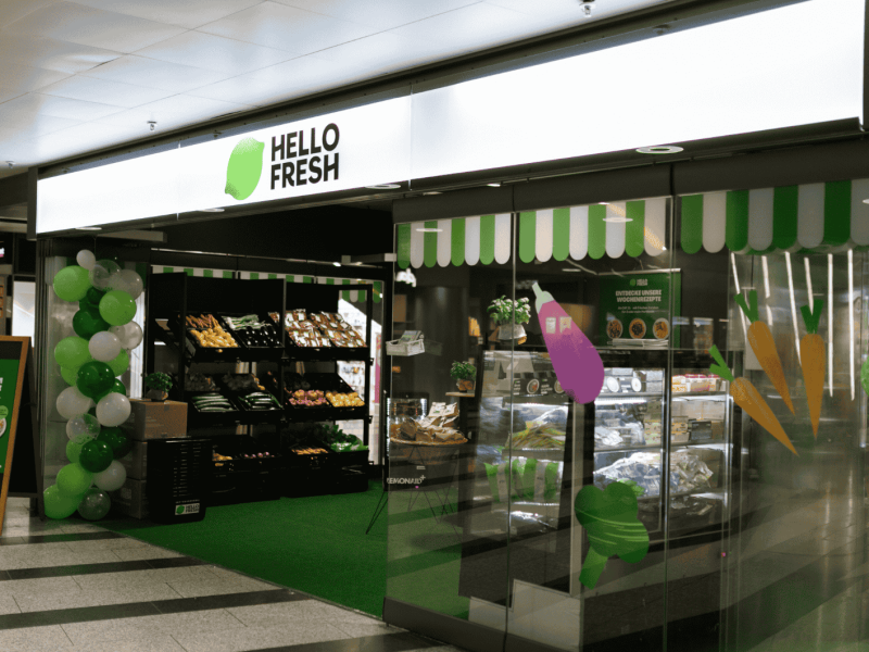 Pop-up-Store von HelloFresh in Zürich.