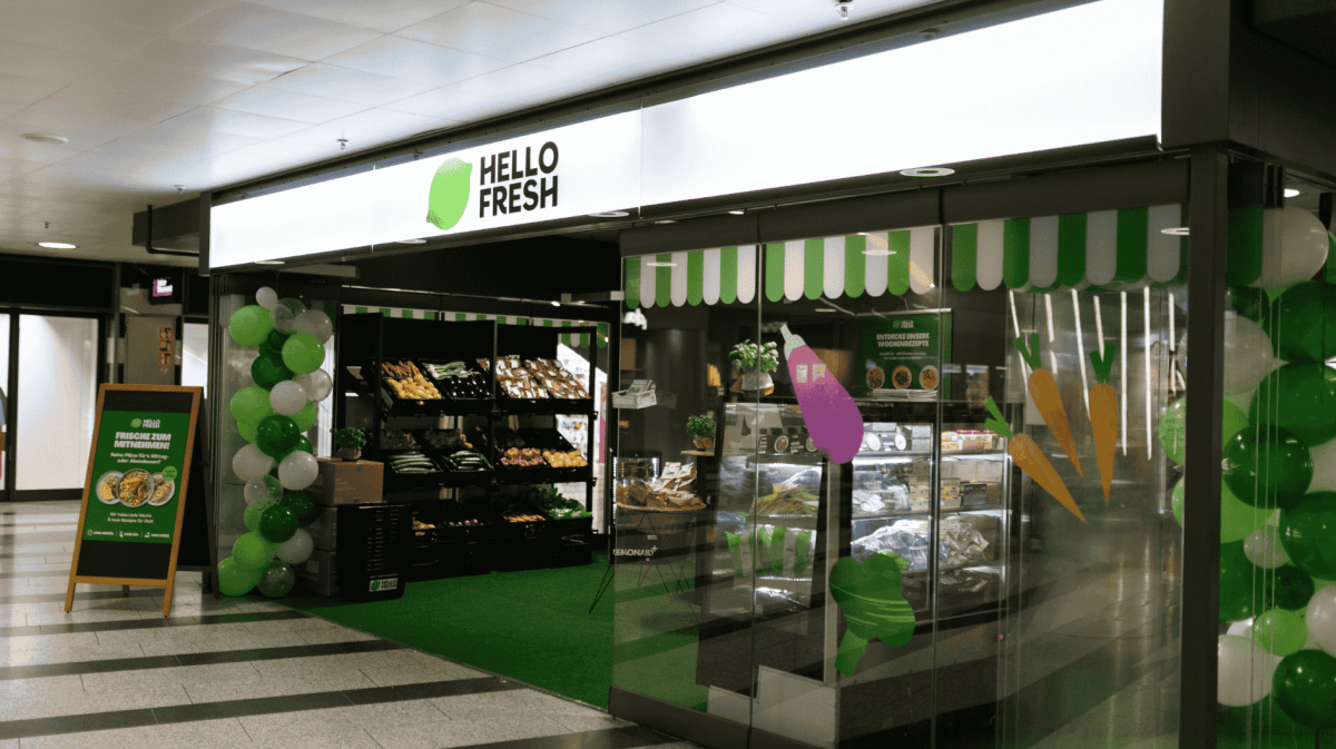 Pop-up-Store von HelloFresh in Zürich.