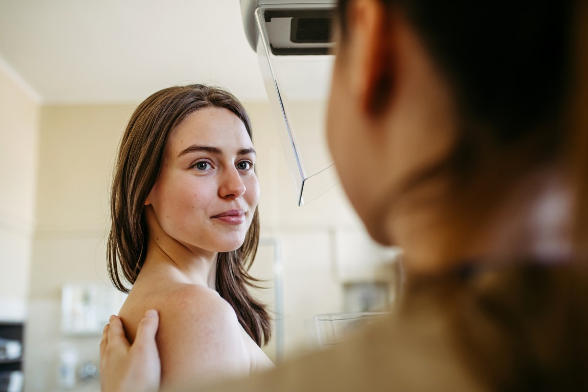 Frau Brustkrebsvorsorge