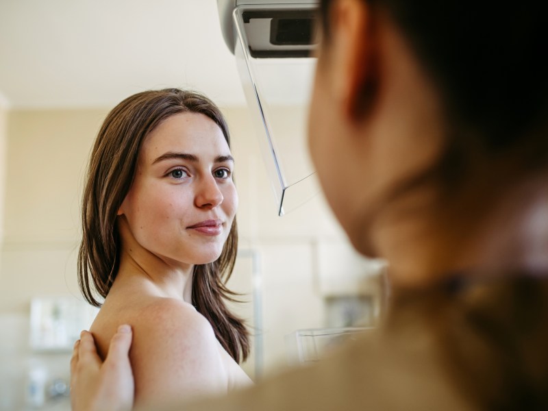 Frau Brustkrebsvorsorge