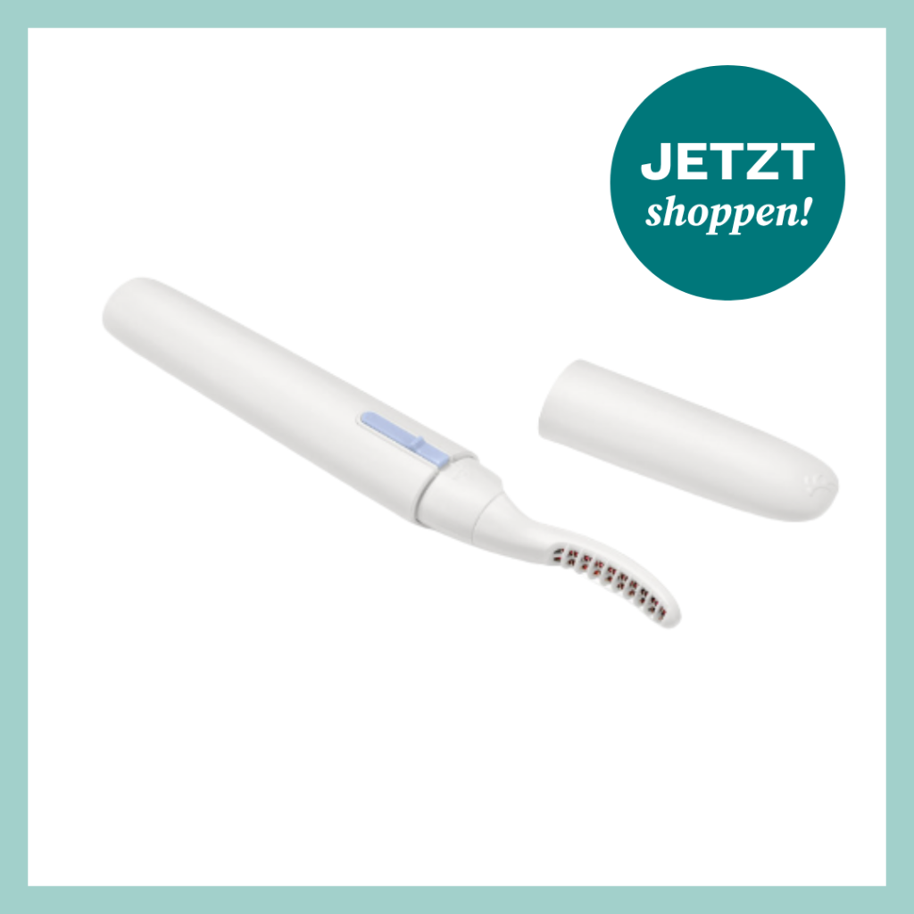 Beheizbarer Wimpernformer in Stiftform