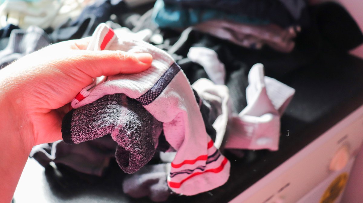 Hand sortiert Socken