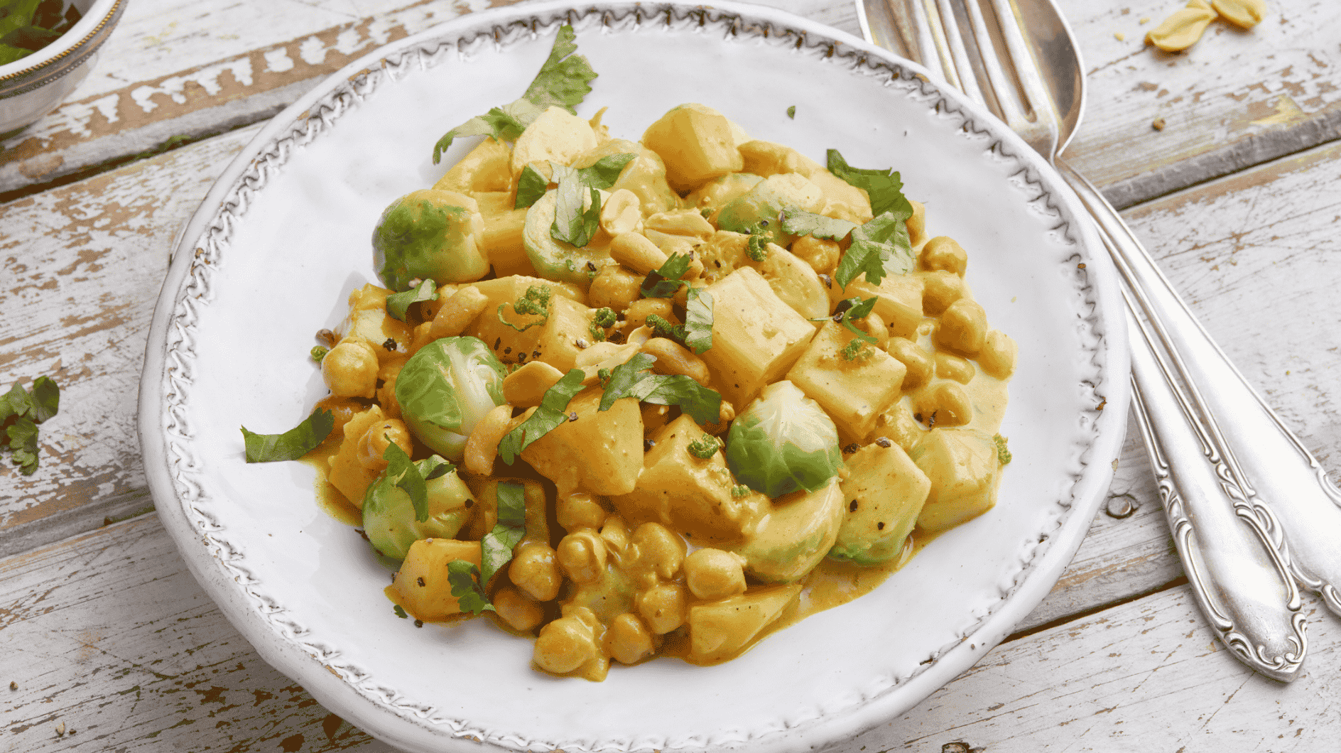 Veganes Rosenkohl-Curry