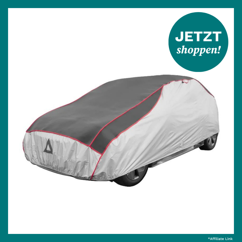 Produktbild der Premium-Auto-Hagelschutzplane von Lidl. 