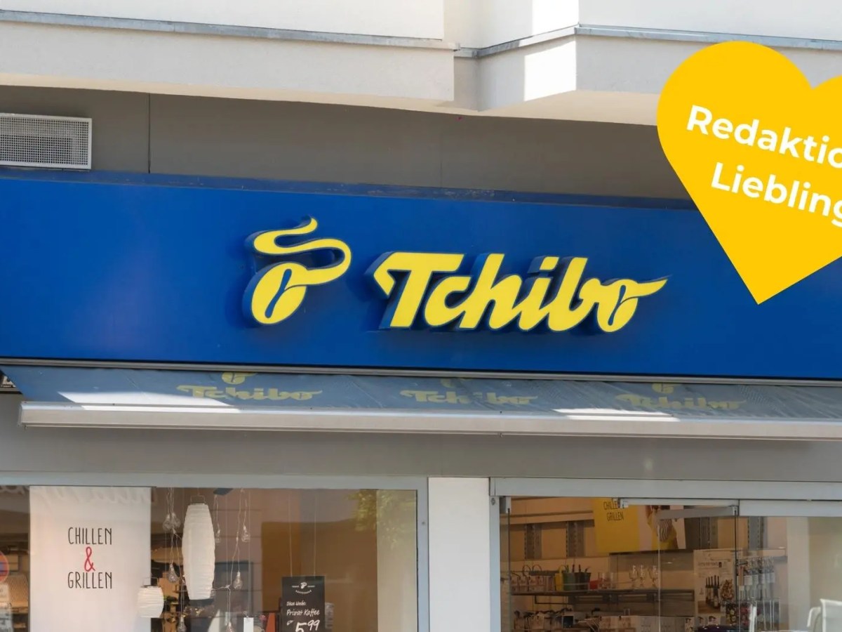 Tchibo Logo mit Herz und der Aufschrift Redaktions-Liebling.