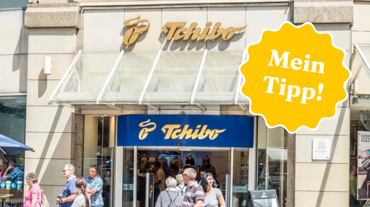 Tchibo Filiale mit Tipp Button