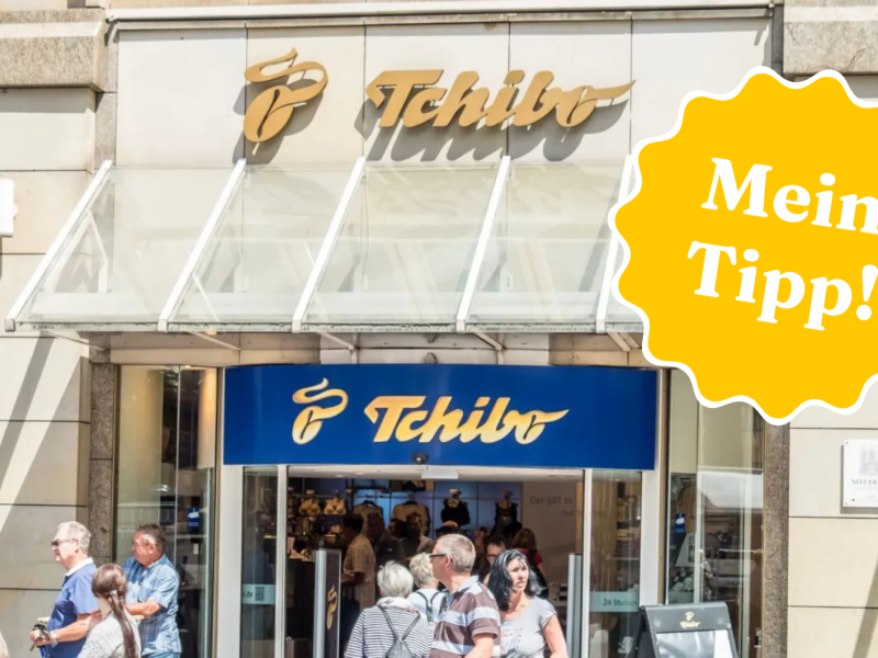 Tchibo Filiale mit Tipp Button