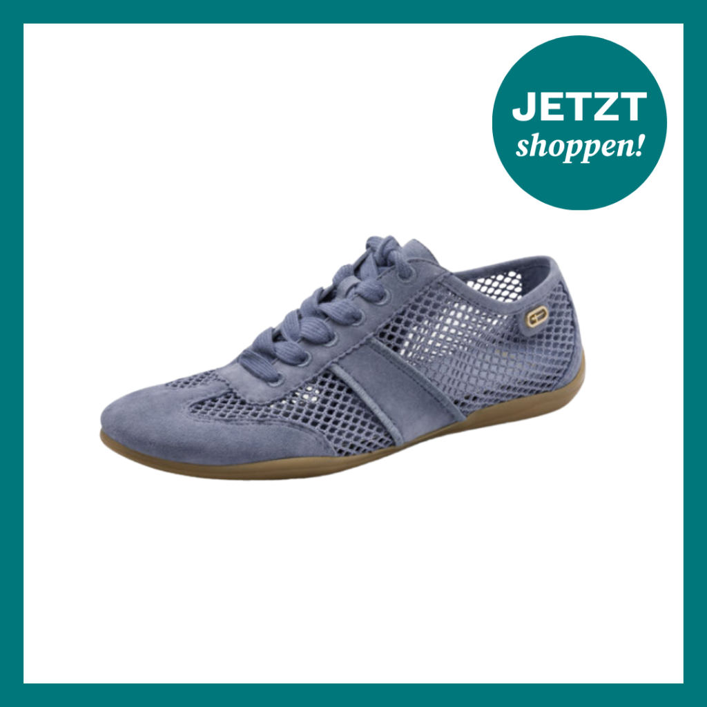 Blauer Sneaker mit tiefem Schaft von Tamaris