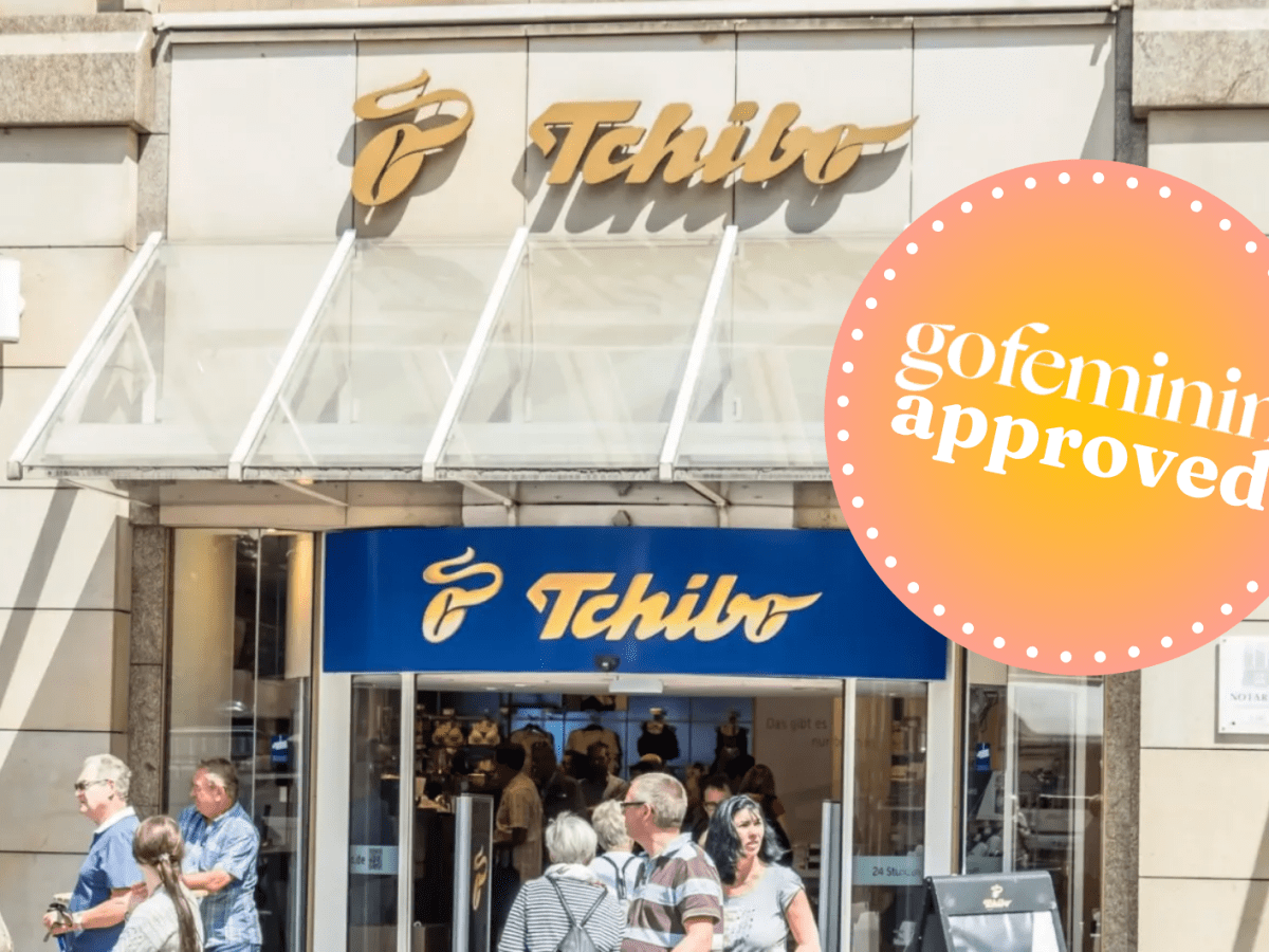 Tchibo Filiale mit gofeminin Logo